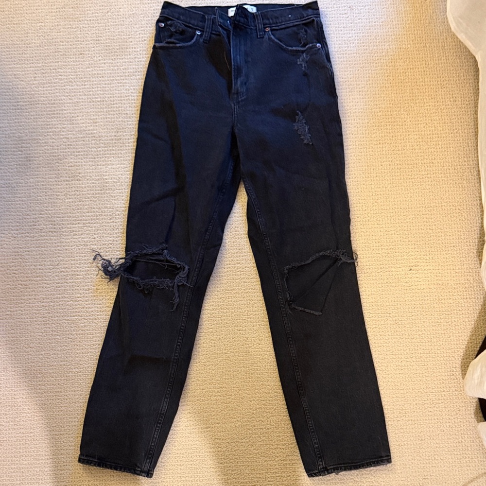 Abercrombie & Fitch Curve Love Black Jeans